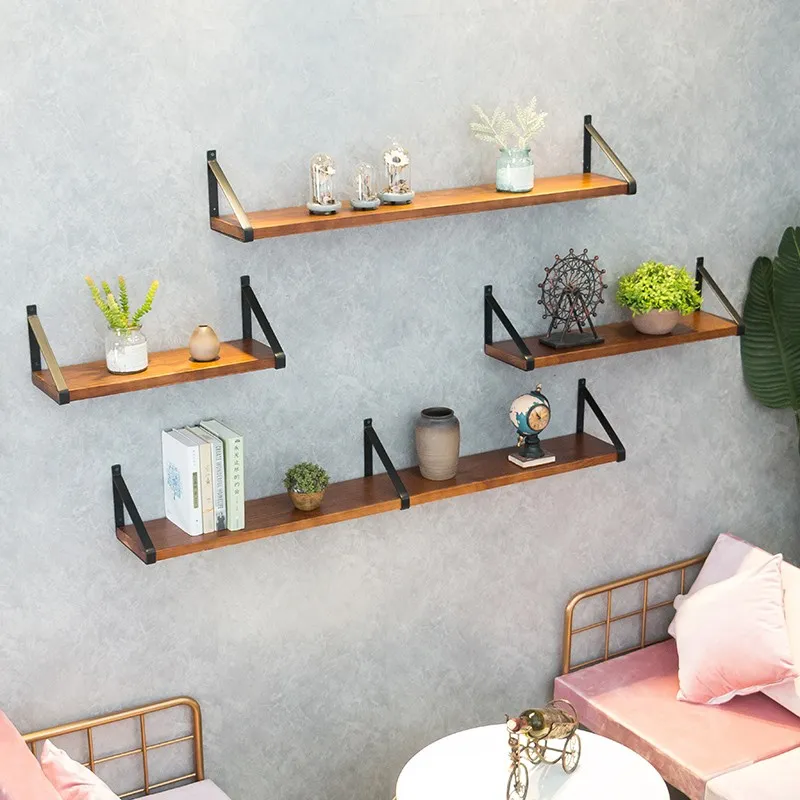Ready Stock Wholesale Steel Metal Floating Corner Shelf Brackets