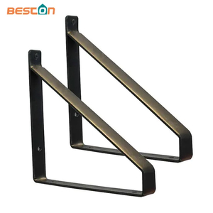 Ready Stock Wholesale Steel Metal Floating Corner Shelf Brackets