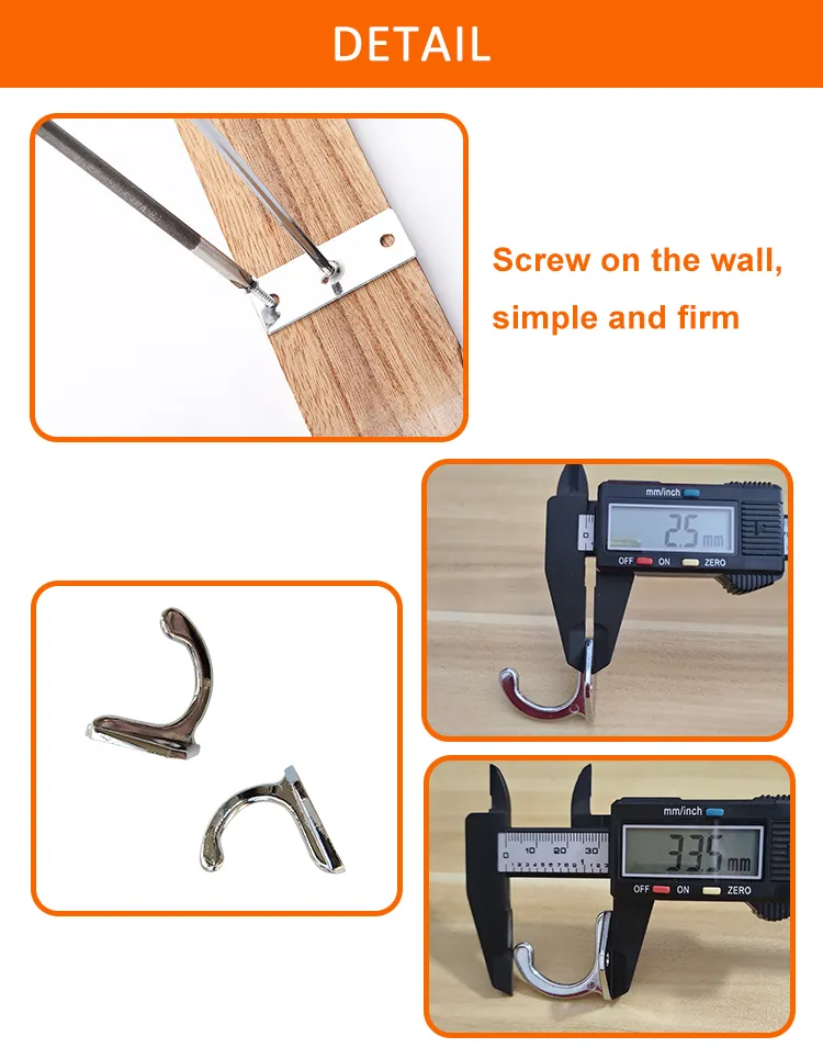 Home/Bathroom/Kitchen/Shop Hanging Clothes Chrome Plating Wall Hooks