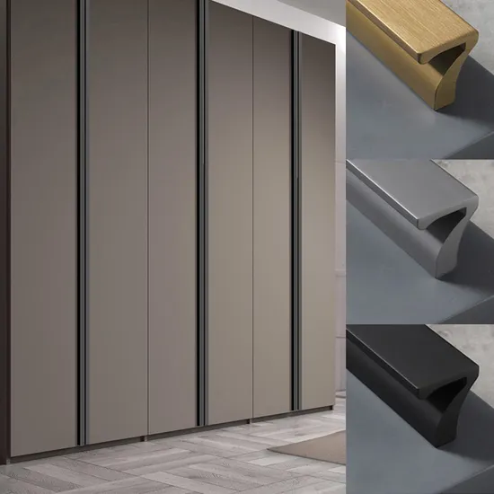 Modern 7-Figure Aluminum Alloy Furniture Cabinet Drawer Closet Door Handle