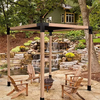 4X4 Ss 3-Way Right Corner Pergola Bracket with 4 Flange Anchors