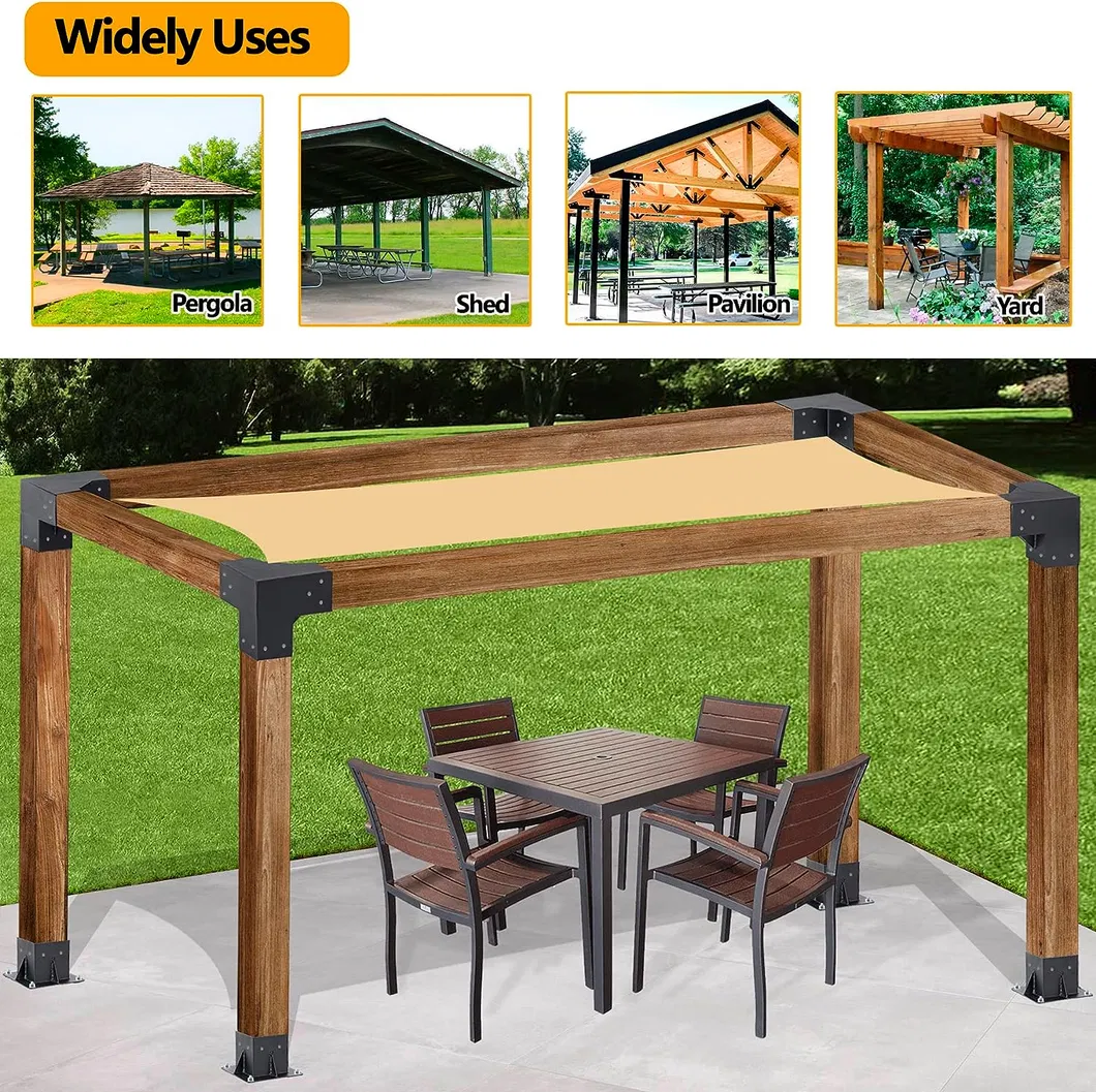 Pergola Kit Elevated Wood Stand Woodwork for 4 &quot;X 4&quot;