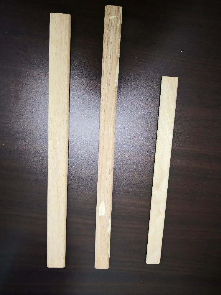 Rubber Wood Unfinished Chair Leg Solid Wood Furniture Leg