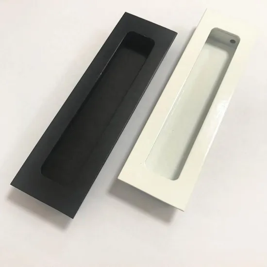 Black Matt Concealed Recessed Flush Pull Handles for Sliding Doors