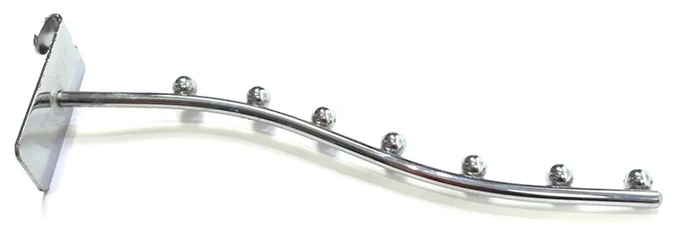 Chrome Finish Metal Wire Display Iron Waterfall Hooks for Clothes