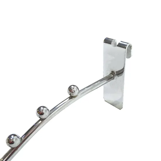 Chrome Finish Metal Wire Display Iron Waterfall Hooks for Clothes