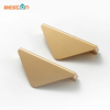 Simple Aluminum Bright Gold Triangle Kitchen Cabinet Pull Handles Cabinet Door Handle