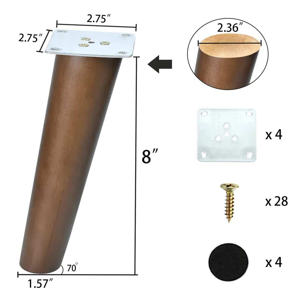 Wooden Legs Furniture Legs Wooden Bun Feet Furniture