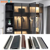 Tock Wardrobe Sliding Aluminum Extrusion Profiles for Kitchen Cabinets Cupboard Door Frame