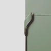 Zinc Alloy Leather Furniture Cabinet Handles New Design Wardrobe Door Pull Handle
