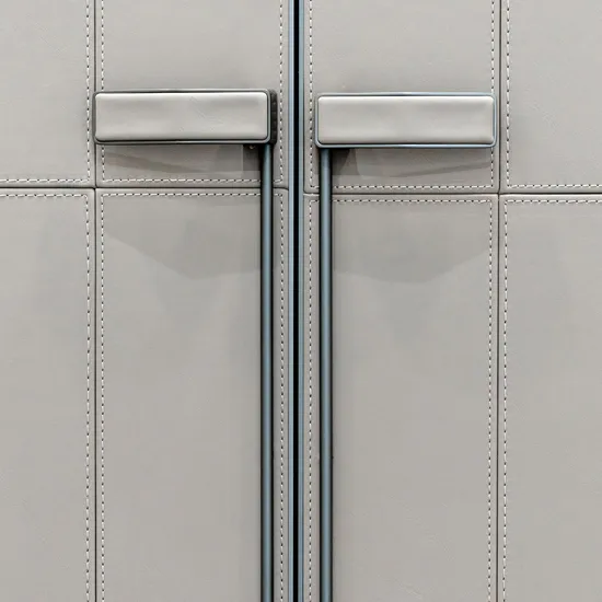 Zinc Alloy Furniture Handles New Design Leather Cabinet Wardrobe Door Handles