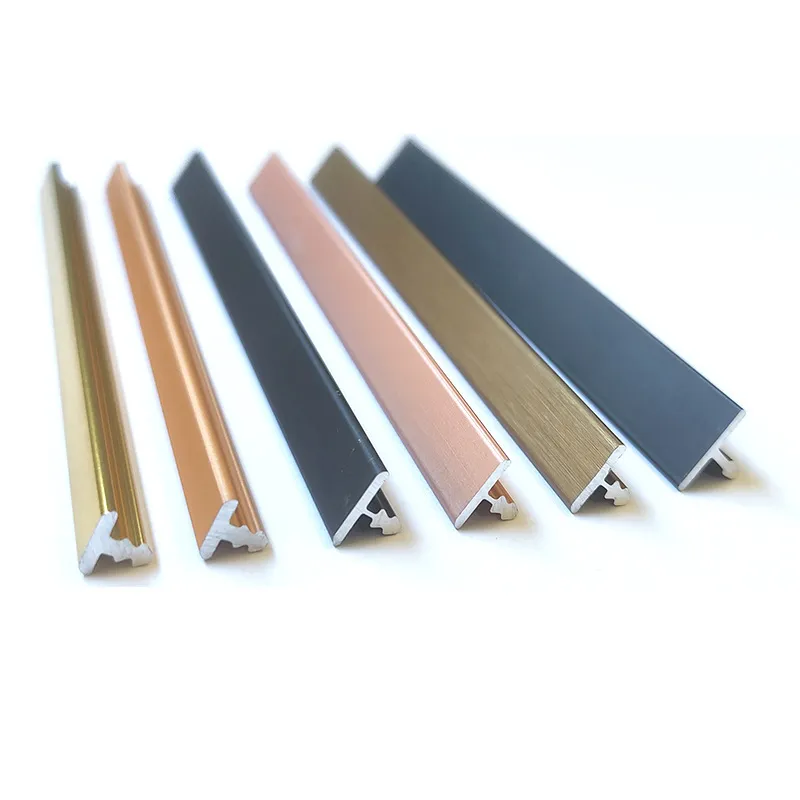 Anti Slip Decorative Profile T Shape 6mm 8mm Aluminum Metal Strips