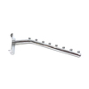 Clothes Chrome Finish Metal Hanging Display Iron Hook with Beads Supermarket Hooks