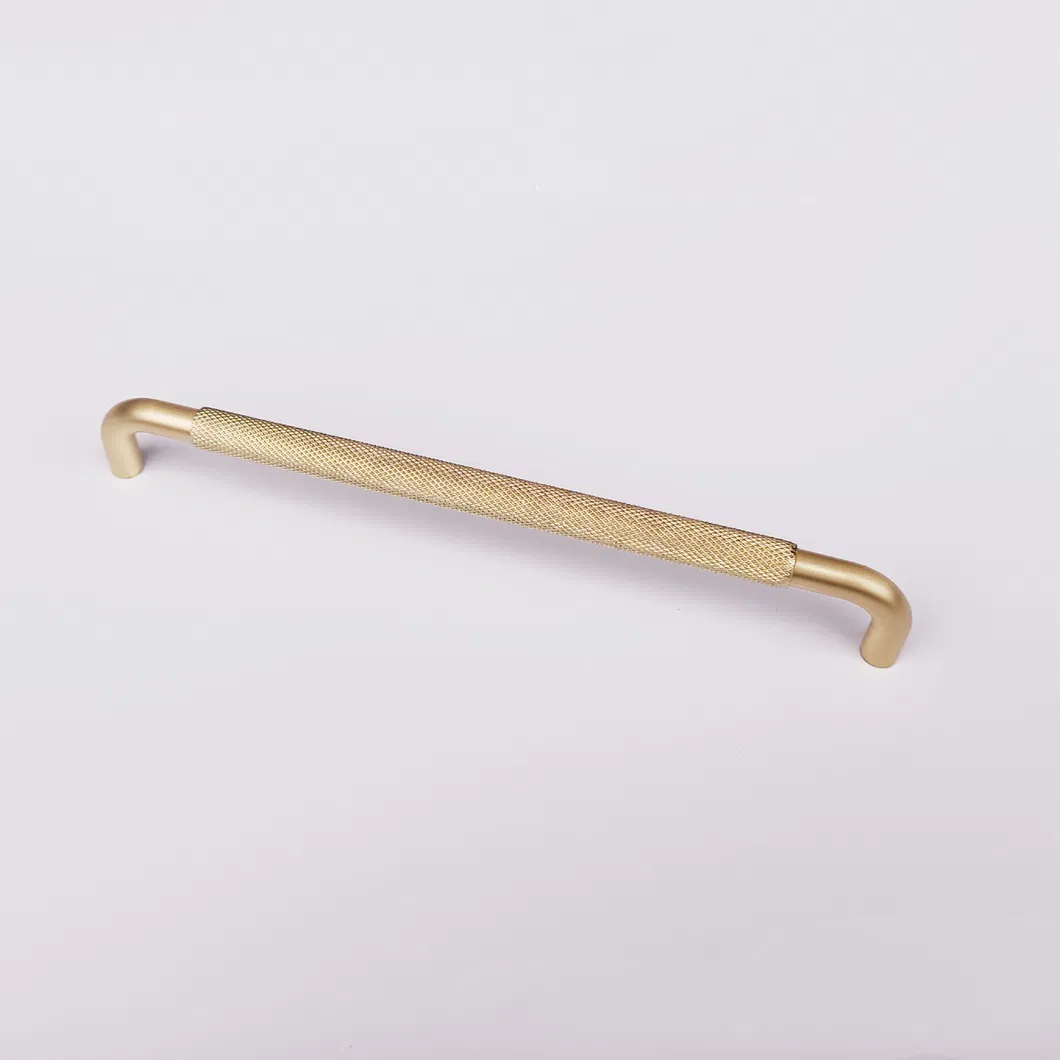 Knurled Handles U Type Aluminum Profile Furniture Wardrobe Cabinet Bar Door Pulls