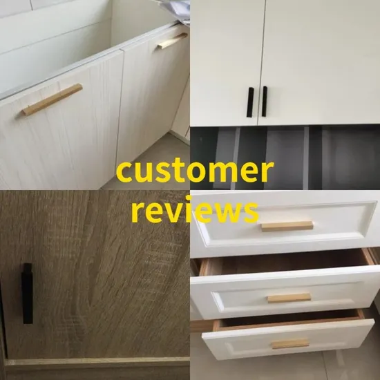 Aluminium Kitchen Handle Knob Furniture Cabinet Drawer Long Knobs Luxury Gold Handle