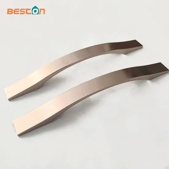 Brass Color Rose Gold Square Pull Hardware Furniture Cabinet Door Pull Handles