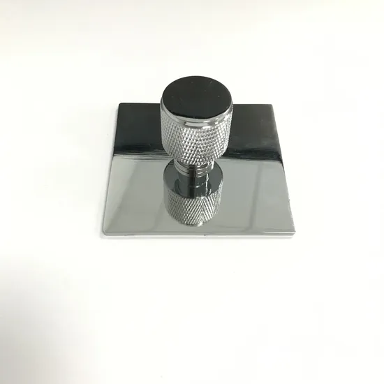 Aluminum Alloy European Style Handle Chrome Unique Bathroom Furniture Cabinet Knurling Knobs