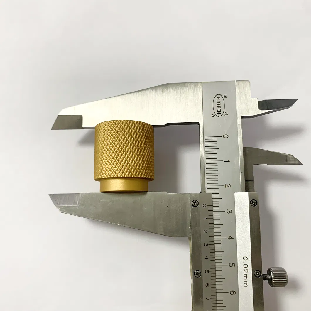 Aluminum Cabinet Door Knob Gold Black Knurled Furniture Drawer Handle Knob