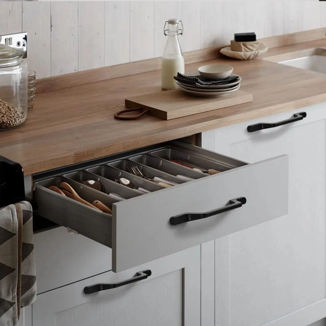 Factory Simple Style Aluminum Alloy Kitchen Furniture Cabinet Drawer Nightstand Handle