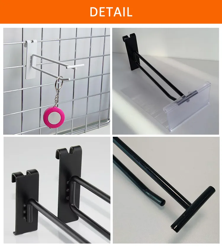 Supermarket Wire Mesh Display Hook for Shelf Storage Hooks with Price Tag