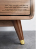 White Sofa Wooden Feet Round Gourd Solid Wood Sofa Chair Legs
