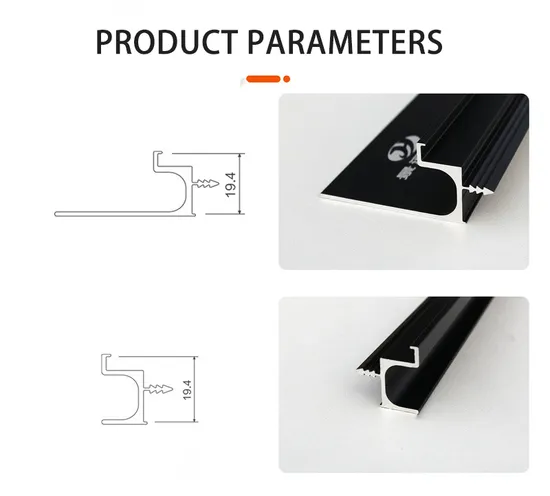 Aluminum Furniture 3 Meters Long Cabinet Handle Profile Slotted Embedded Invisible Handle