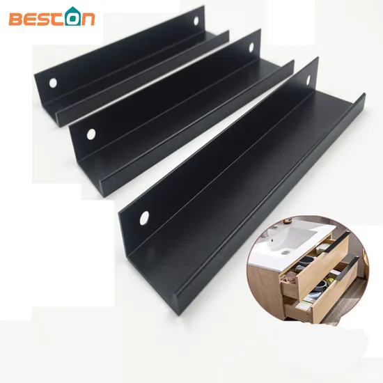 Minimal No-Punch Cupboard Narrow Edge Closet Door Handle