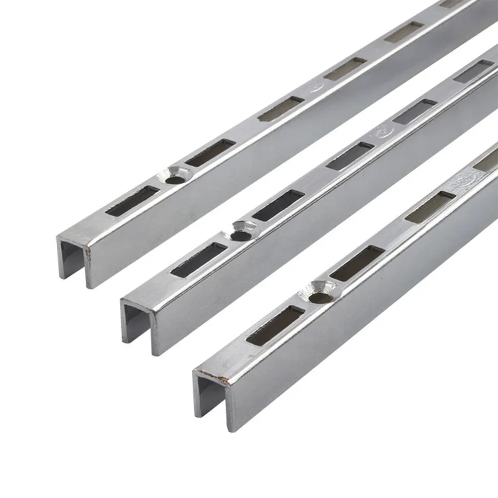 Metal AA Column with Holes Wall Mounting Single Slotted Channel Upright