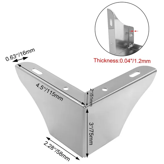 Modern Steel Cabinet Hardware Metal Table Furniture Sofa Leg