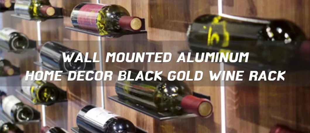 Wine Holder Aluminum Wall Wine Bottle Holder Wine Glass Rack