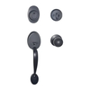 Main Entry Entrance Grip Handle Door Knob Lever Deadbolt Lock Set Lock