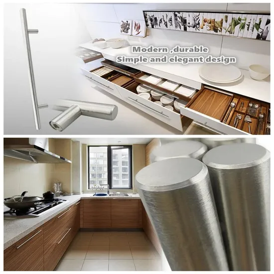 12mm Diameter Stainless Steel T Bar Furniture and Kitchen Cabinet Cupboard Handle