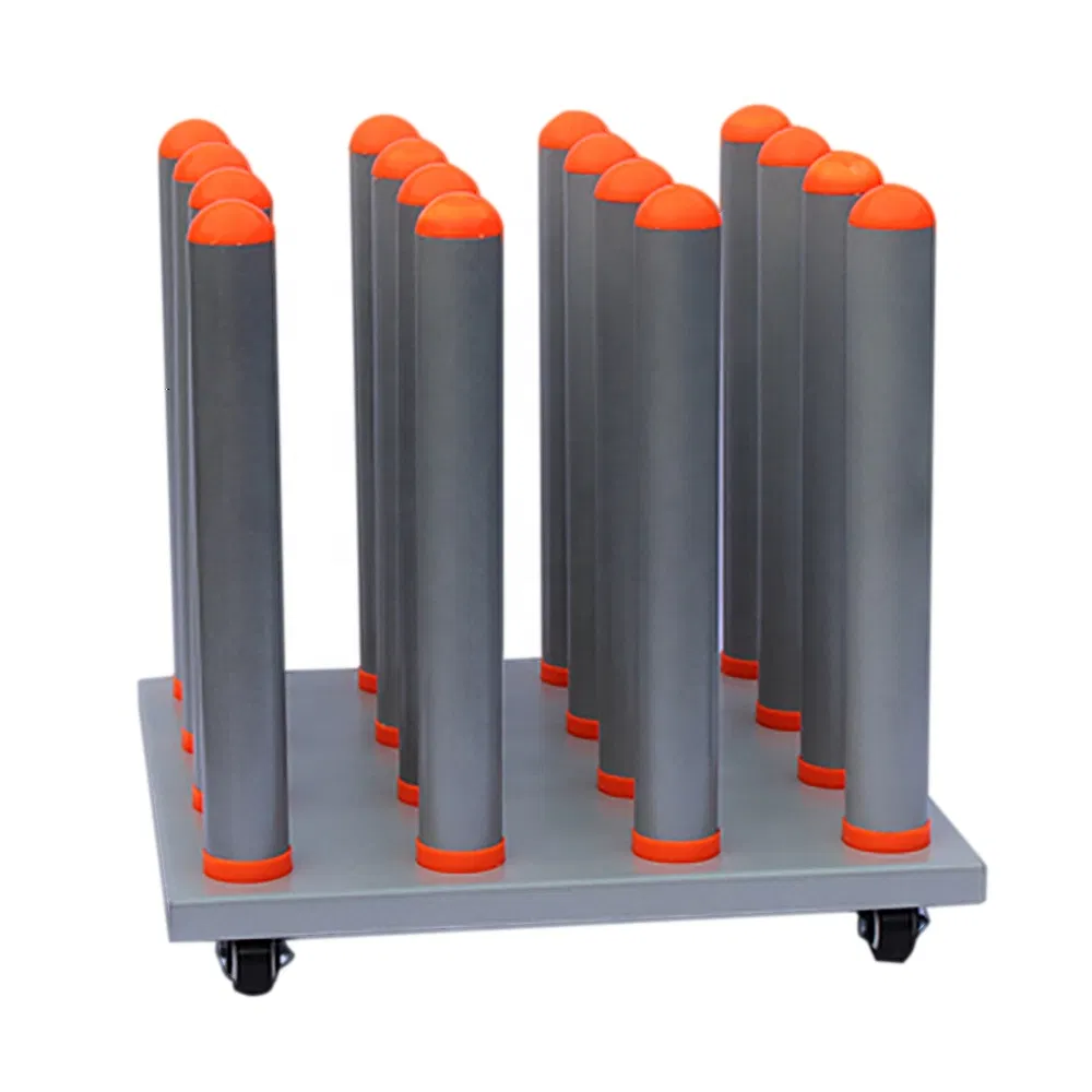 Industrial Mobile Vinyl Roll Storage Rack, Roll Media Display Rack