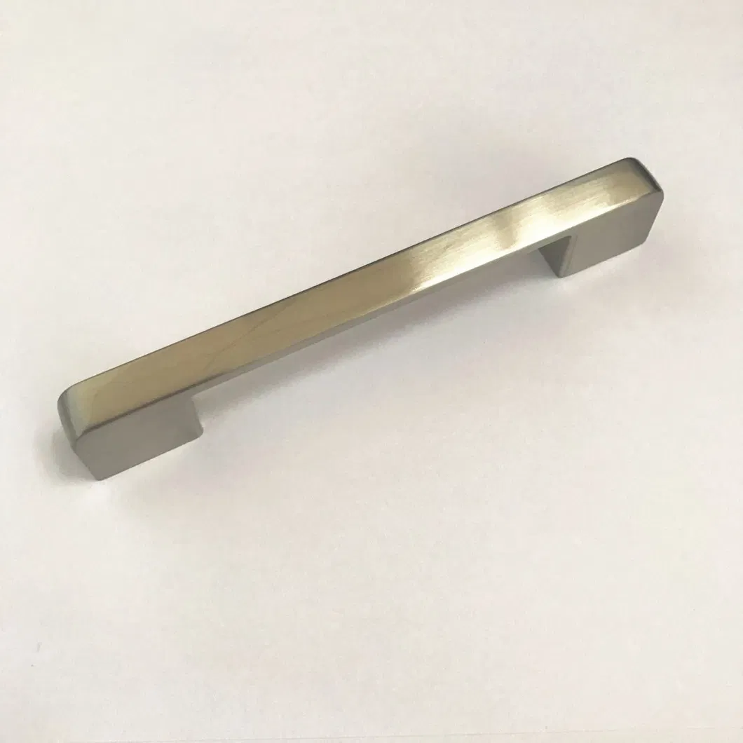 Furniture Hardware Zinc Alloy Kitchen Bathroom Brush Nickel Cabinet Pull Handle