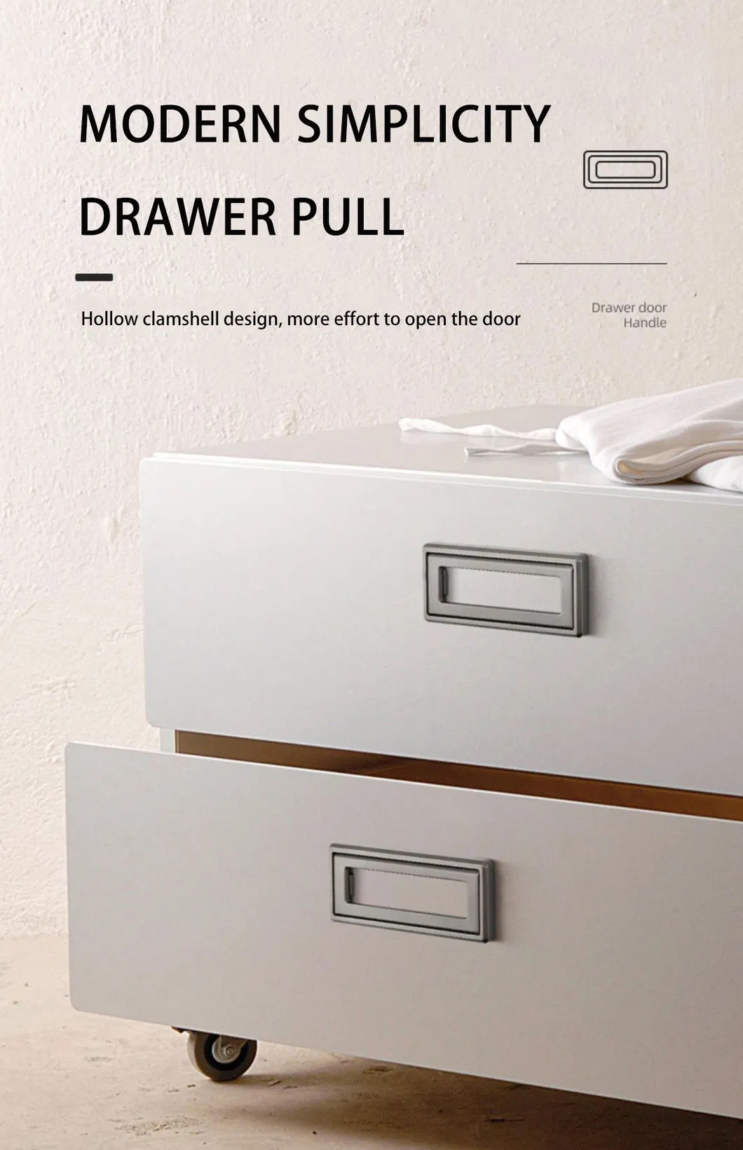 Cabinet Pull Ring Tatami Cabinet Drawer Dark Handle Zinc Alloy Invisible Handle