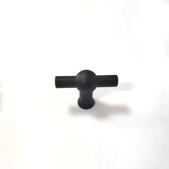 Custom Modern Door Handles Black Dresser Kitchen Cabinet T Bar Pull Knob