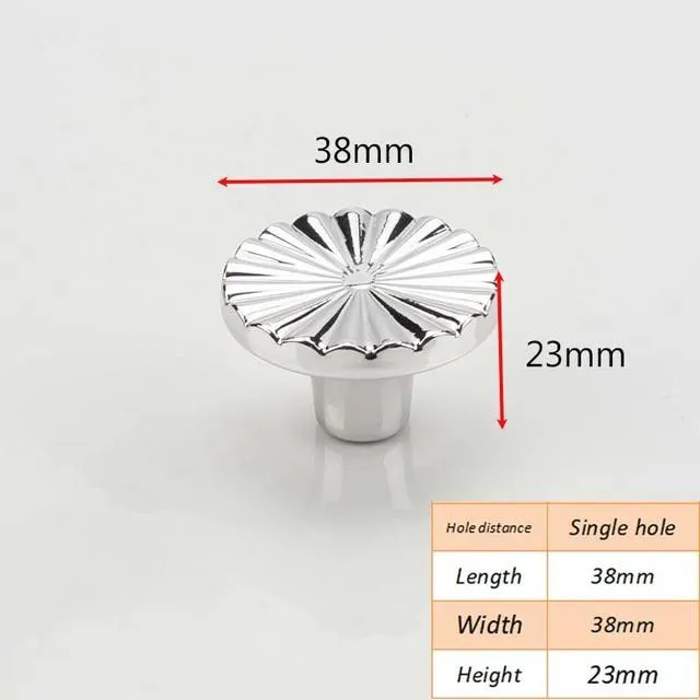 Cabinet Petal Handle Zinc Alloy Light Luxury Small Handle Knob