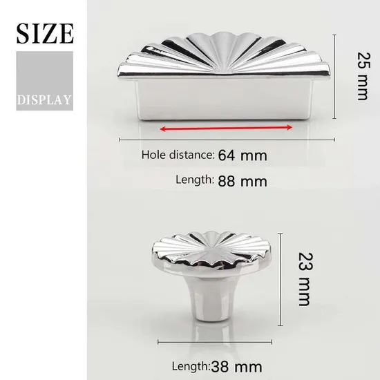 Cabinet Petal Handle Zinc Alloy Light Luxury Small Handle Knob