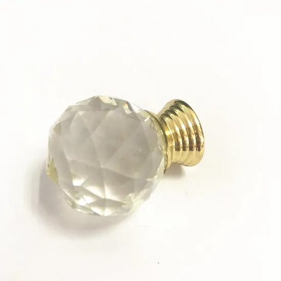 Crystal Glass Dril Kitchen Drawer Cabinet Door Handle Furniture Knobs Hardware