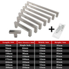 3-15inch Stainless Steel Cabinet Handles Square Furniture Kitchen Handle
