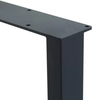 Industrial Black Powder Coated Finish Dining Table Iron Table Leg