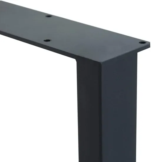 Industrial Black Powder Coated Finish Dining Table Iron Table Leg