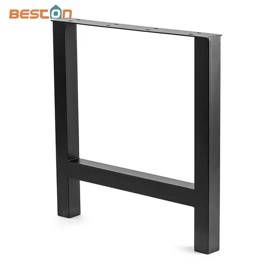 Metal Black Powder Coating Finish Dining Table Leg