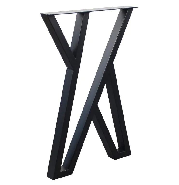 Furniture Legs Rustic Decory Round Tube X Shape Table Legs