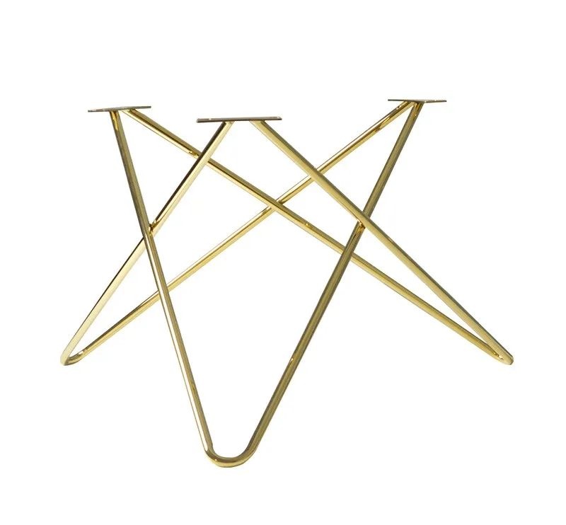 Hot Selling High Quality V Shape Decorative Metal Dining Table Legs