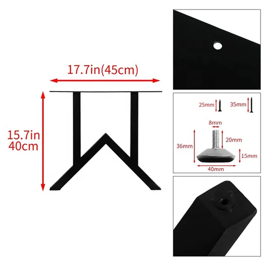 Restaurant Furniture Metal Bench Legs Table Legs