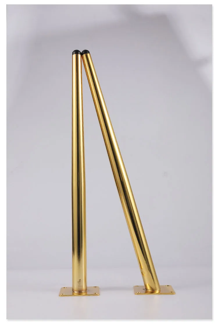 Tapered Chair Gold Iron Brass Steel Furniture Metal Coffee Table Legs
