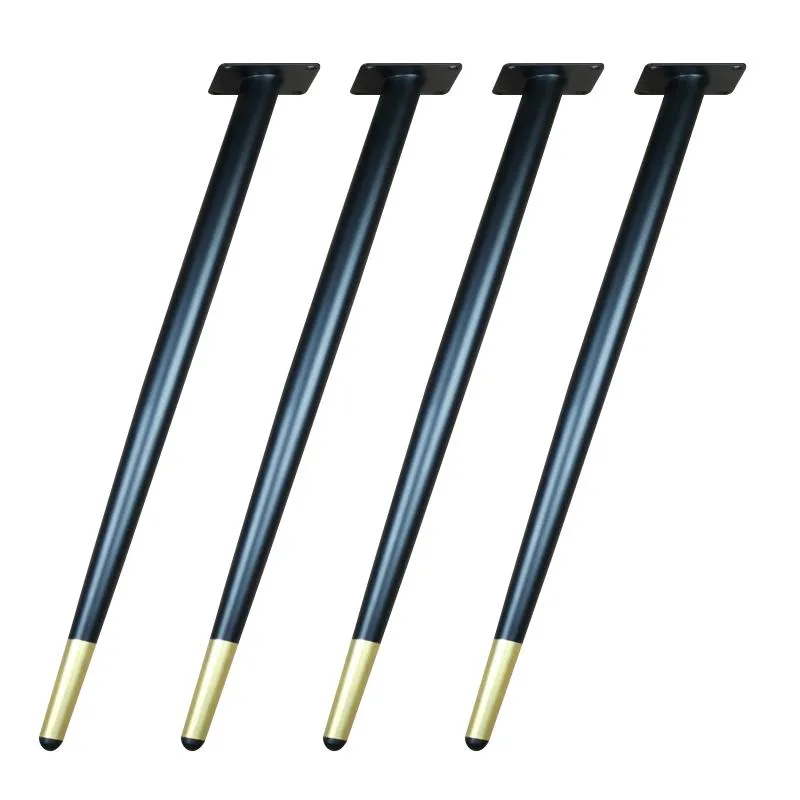 Metal Furniture Conical Black Sofa Wardrobe Cabinet Furniture Leg Table Legs