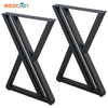 Industrial Style Durable Metal Table Legs Frame X-Shape Base for Furniture Legs