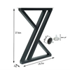 Metal Cast Iron Frame Shaped Coffee Dining Living Room Table Legs